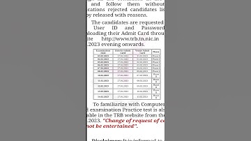 TRB TN TET Admit Card 2022 – Paper II Admit Card Download