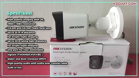 DS-2CE16K0T-LPFS 3K Dual-Light Audio Fixed Mini Bullet Camera