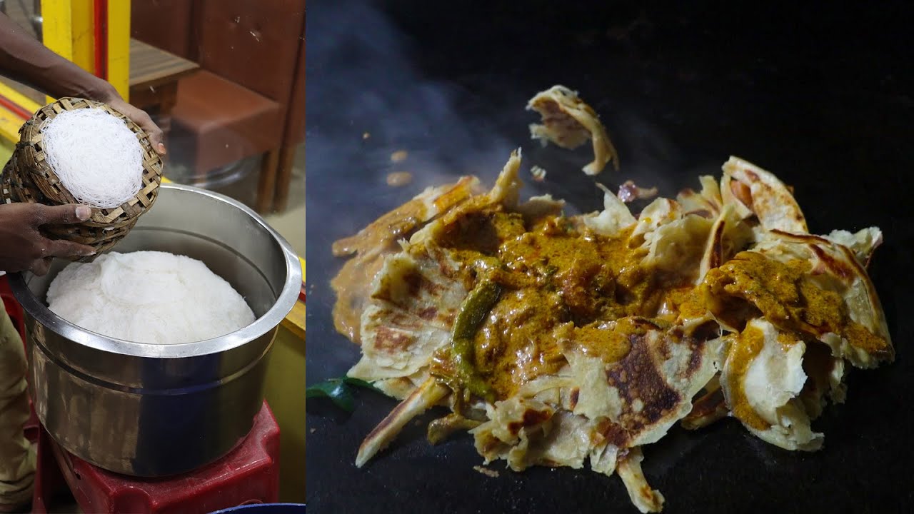 Wheat kothu Parotta - Idiyappam Kadai Thanjavur  - Aatu kaal Paya | Mutton Paya - South Indian Food