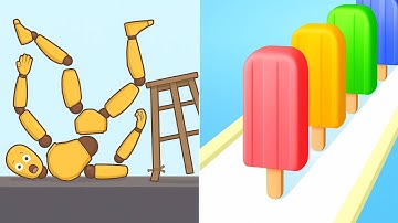 Ragdoll Break Vs Popsicle Stack — Satisfying ASMR Gameplay Sandwich Runner Android & iOS