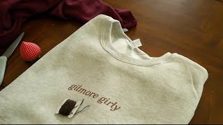How to Hand Embroider a Sweatshirt | Easy DIY Embroidery Tutorial for Beginners