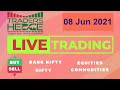 8 June Bank Nifty & Nifty #LiveTrading #Nifty #BankNifty Live Analysis #priceaction #tradershedge