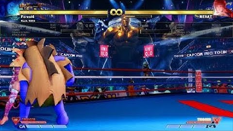 Blanka dash into c MK v trigger 2 combo into super SFVAES4