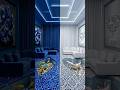 THIS DOUBLE FLOOR IS INSANE 😱 Blue Sapphire vs Diamonds Luxury Epoxy Floor #shorts #epoxy