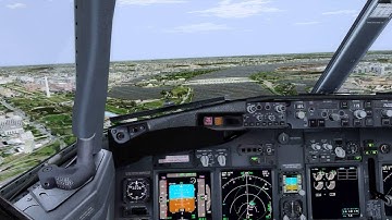 KDCA River Visual Approach NGX 737