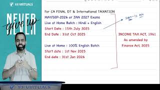 CA CMA FINAL DT Guidance for 2026,2027 &amp; 2028 Exams l Batch Details