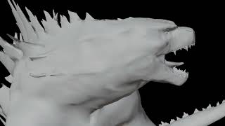 GODZILLA Animation Test (WIP) TAIL WHIP Animation