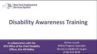 Disability Awareness Training