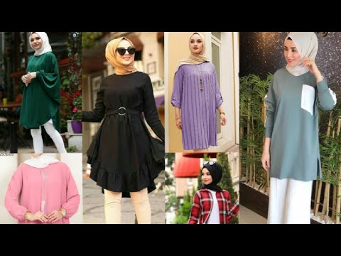 Stylish & Trendy Muslim Girls Tops with Hijab/Modest Fashion Hijab Outfits Style,Muslim Girls Shirts