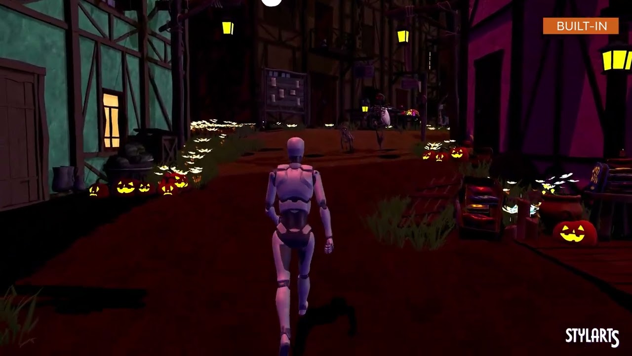 Stylized Halloween Village, video preview 21