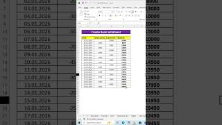 Create Bank Credit & Debit OIT Statement in Excel | Easy Excel Tutorial for Beginners