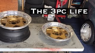 How to assemble 3 piece wheels