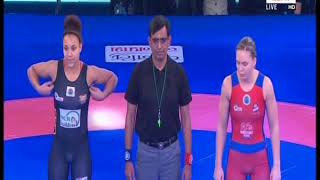 Play video: PWL 3 Day 3: Koumba Selene Fanta Larroque Vs Zsanett Nemeth at Pro Wrestling league 2018| Highlights