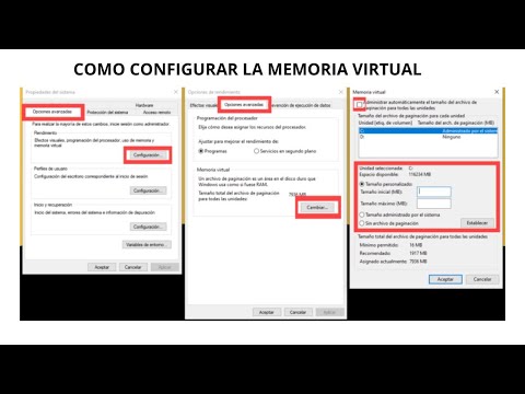 Como Configurar MEMORIA VIRTUAL para WINDOWS 10 Y 11/ OPTIMIZA EL RENDIMIENTO de la RAM - 2025