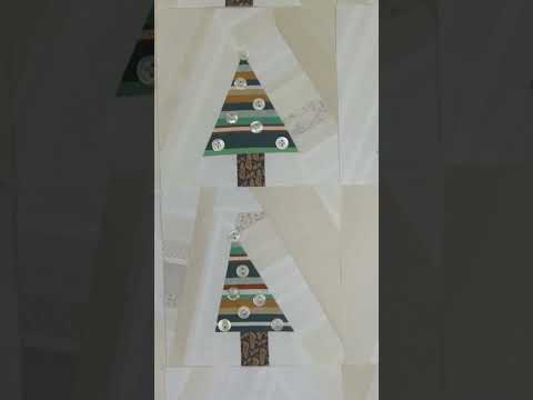 Video: Paper Pieced Weihnachtsbaum Wandkunst Tutorial