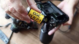 Loading And Unloading Canon A1 And T90 Film Cameras