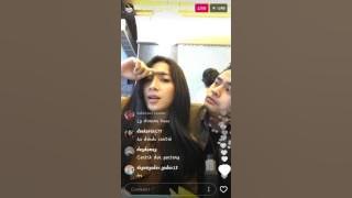 Dinda kirana dan MIQDAD live instagram