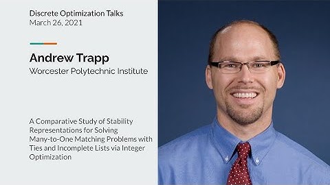 Andrew Trapp- A Comparative Study of Stability Representations for Solving Many-to-One Matching Prob