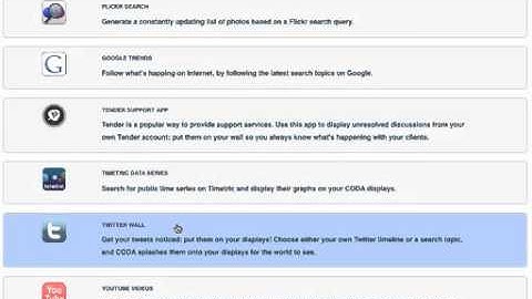 CODA Apps: Twitter Wall (Training)