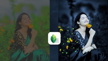 New snapseed dark blue effect photo editing tricks | Snapseed background colour change trick