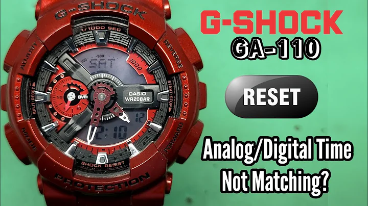 G-SHOCK GA-110 Analog Digital Time Not Matching?  Easy Way To Adjusting (Reset)