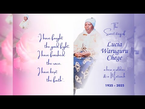 FARE THEE WELL LUCIA CHEGE FINAL SEND OFF 