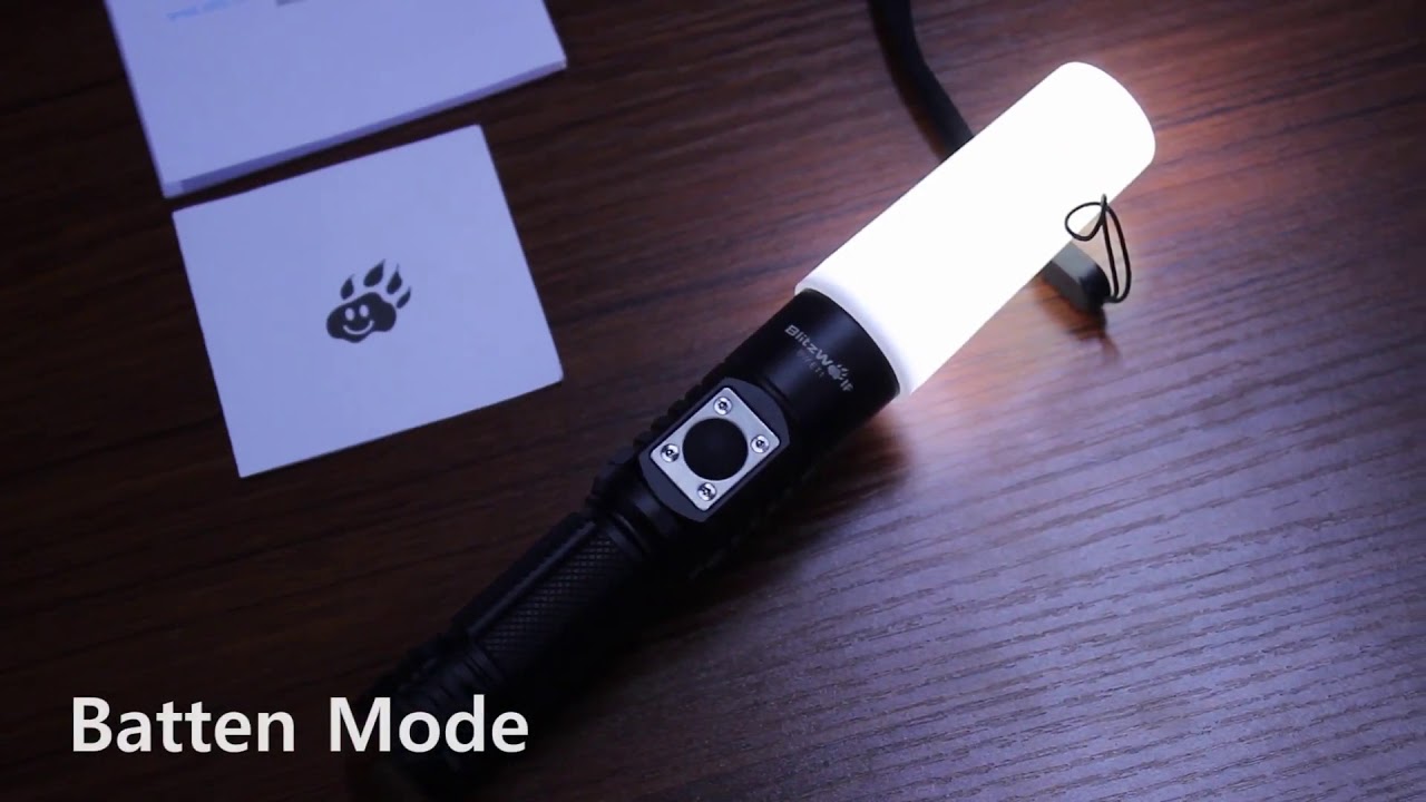 BlitzWolf BW-ET1 XP-L V6 600LM Stepless Dimming Mini EDC LED Flashlight