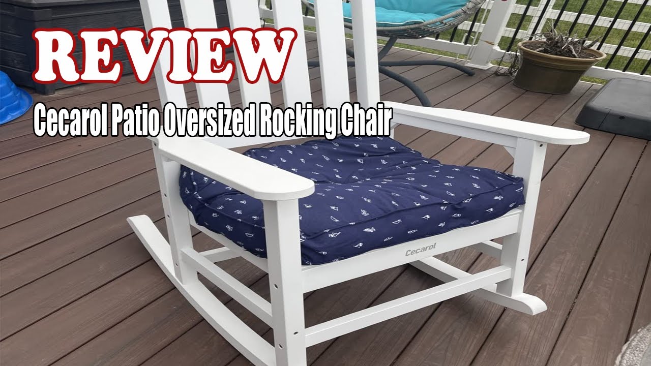 Oversized Rocking Chair Tutorial Cecarol Patio Oversized Rocking Chair - Review 2023 - YouTube