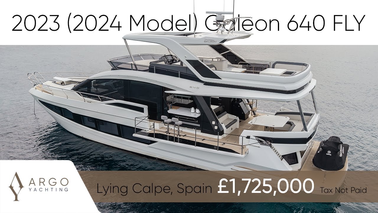 NEW LISTING | 2023 (2024 Model) Galeon 640 FLY 'Seven' | FOR SALE NOW in Calpe, Spain