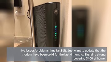 User Review: Motorola MG7700 24x8 Cable Modem Plus AC1900 Dual Band WiFi Gigabit Router with Po...