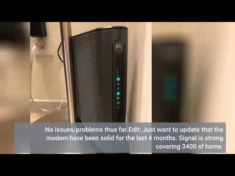 User Review: Motorola MG7700 24x8 Cable Modem Plus AC1900 Dual Band WiFi Gigabit Router with Po...