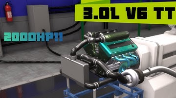 The most POWERFUL 60-degree 3.0L V6 i have built - Automation the car company tycoon