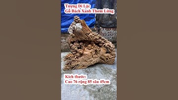 Tượng Phật Di Lặc gỗ bách xanh siêu thơm #dilac #phatdilac #tuongdilac #dilacgobachxanh