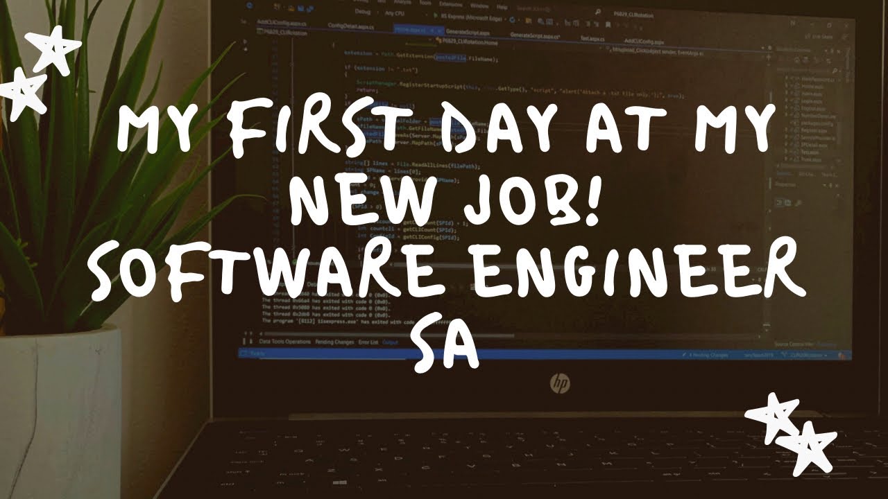 My First Day At My New Job Software Engineer South Africa RoadTo1k