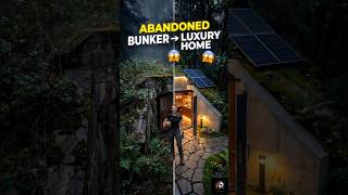 Abandoned Underground Bunker |Transformed Into Luxury Tiny Home 😱🇺🇸#shortvideo #restoration #usa