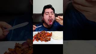 Lomo saltado, delicious Peruvian dish! #mukbang #peru #shorts