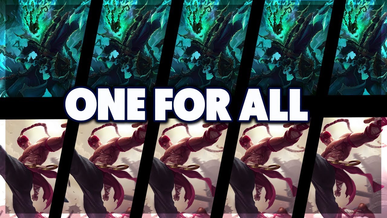 PENTAKILL RAGE | THRESH VS LEE SIN | ONE FOR ALL FULL GAMEPLAY - BunnyFuFuu