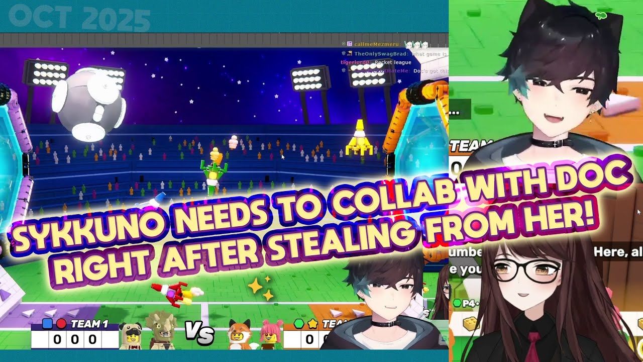 Sykkuno NEEDS TO COLLAB with Doc in this Rocket Leeg Wannabe right after STEALING from her!