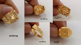 latest gold mens ring designs with weight and price || new gold ring designs @gtjewellery