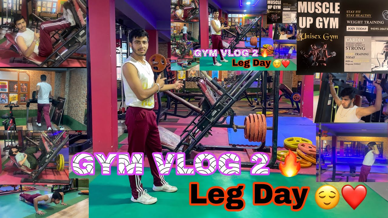 Gym Vlog 2 Leg Day🔥 Four essential exercises for Legs and Shoulders