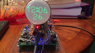 ESP32 controlled analog scope clock experiment
