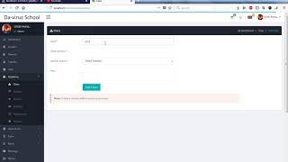 06) Inilabs School Management Express  - Class Page