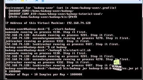 Elysium Academy : Big-Data - Deploying Jobs in Hadoop Virtual Machine Chapter 6