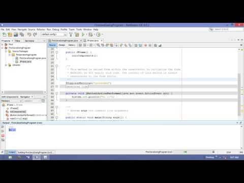 java swing framework hello-world netbeans