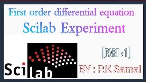 #Scilab program to solve first order differential equations.