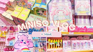 miniso shopping vlog + haul ! sanrio, blind boxes, unboxing
