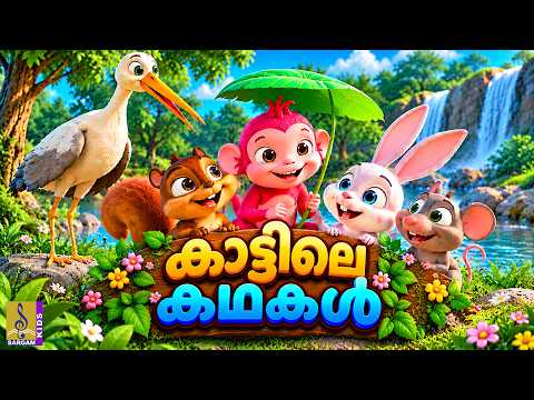 🌳🐘 കാട്ടിലെ കൊച്ചു കഥകൾ | Malayalam Kids Stories | Jungle Cartoon | Animal Stories for Kids