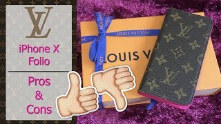 Louis Vuitton iPhone X Folio Case Review | Pros & Cons | PART 2