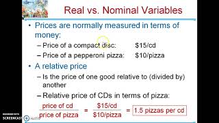 Real vs. Nominal Variables