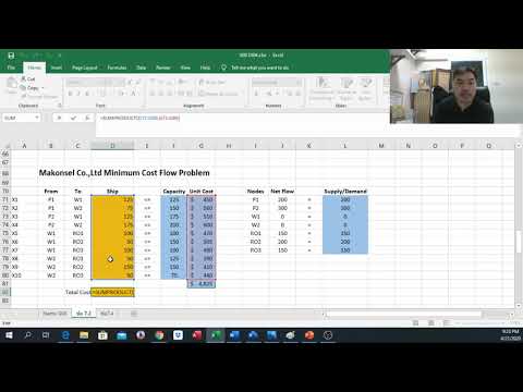 Assignment EX04 :Minimum Cost Flow Problem